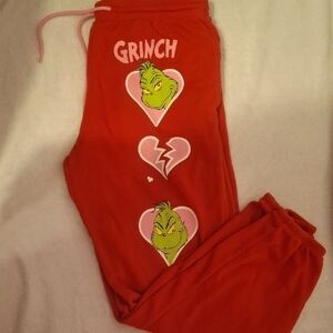 Hybrid Apparel Red Grinch Lounge Pants